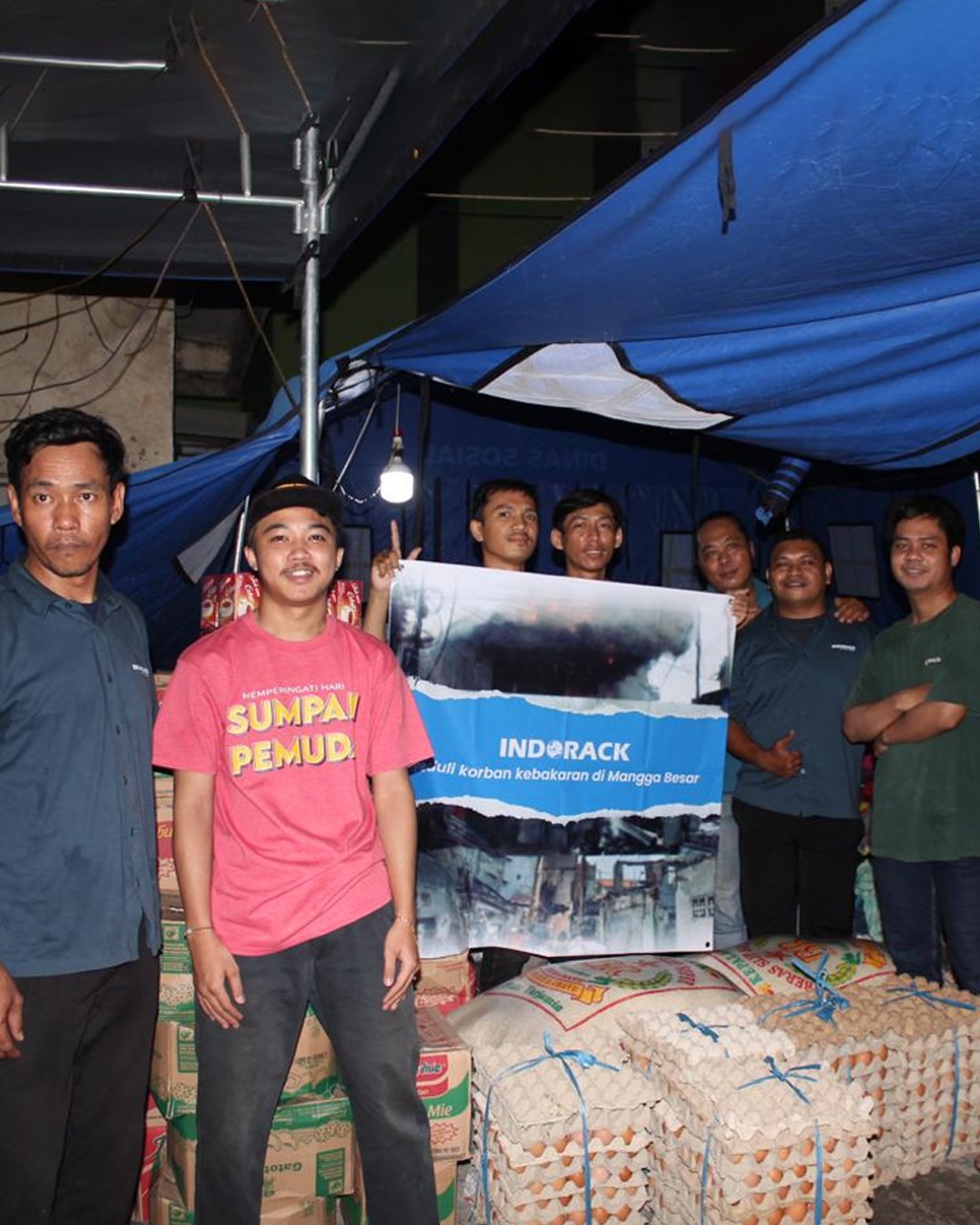 Indorack Salurkan Bantuan CSR untuk Warga Terdampak Kebakaran di Mangga Besar